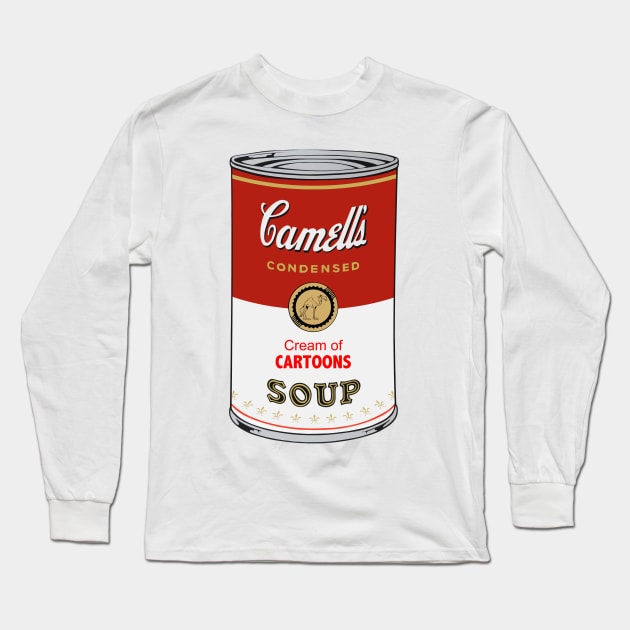 Camell’s Cream of CARTOONS Soup Long Sleeve T-Shirt by BruceALMIGHTY Baker